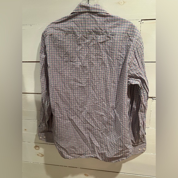 Tailorbyrd Men's Multicolor Checkered Shirt, size M, EUC, pastel, colorful - Picture 2 of 7